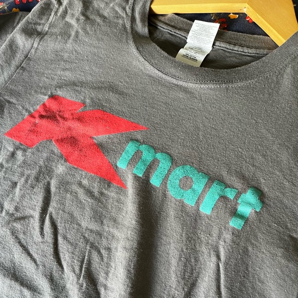 Gray Vintage Style Print KMart T-Shirt, Men/Unisex Small - Picture 2 of 4